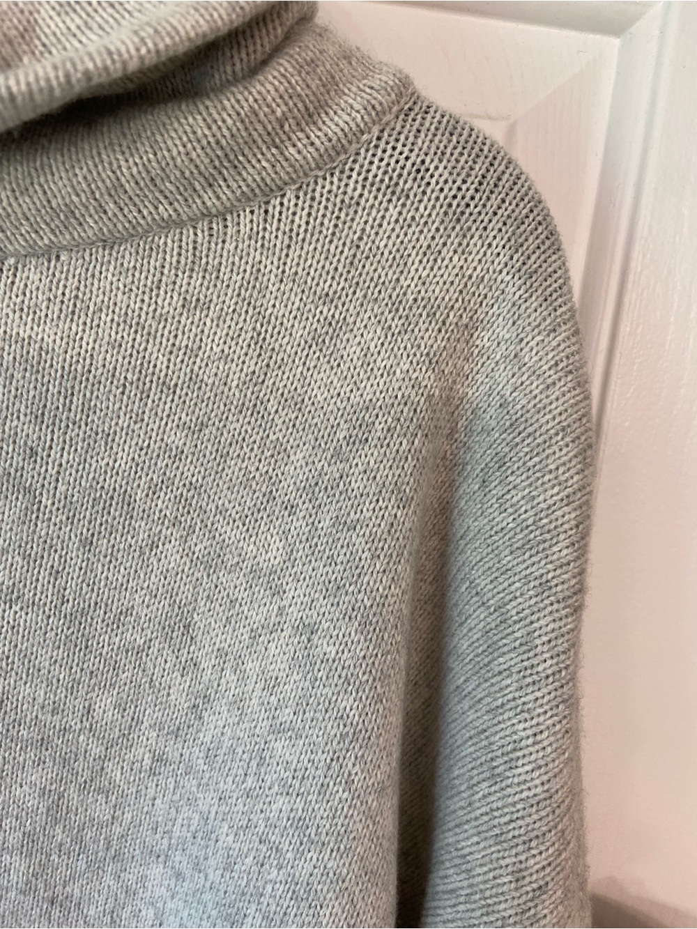 Eileen Fisher Cotton and Recycled Cashmere Turtleneck Top Medium - Picture 4 of 11